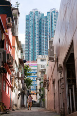 Fototapeta premium Hongkong Straße