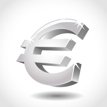 vector illustration of a euro symbol