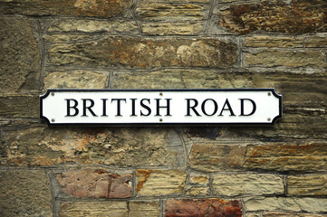 British Road Sign