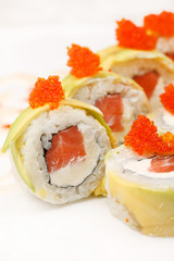 sushi on the plate