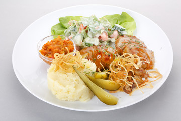 meat with potatoes