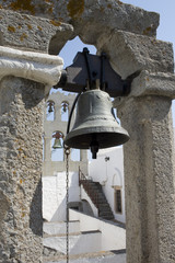 Obraz premium Patmos - Bronze bell detail of the Monastery St. John