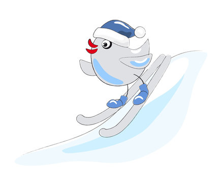 bird skier