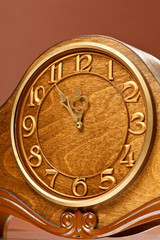 Fototapeta na wymiar vintage wooden clock