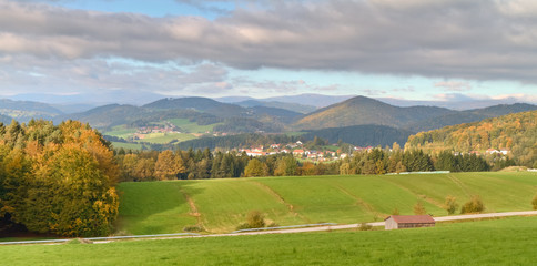 landscape of Sumava forest, Czech Republic