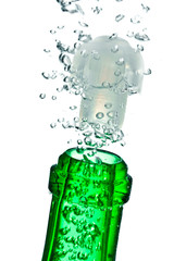 champagne in the bottle