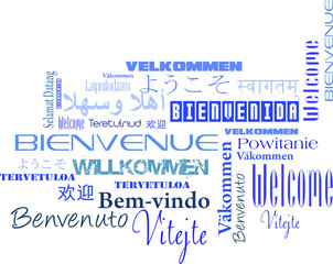 bienvenue bleu © sobreton