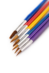 Brushes isolated on white