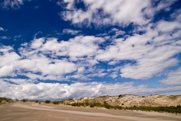 The moving sands in the Polish Desert near Leba