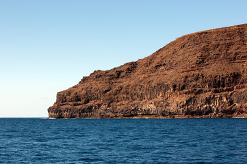 Fototapeta na wymiar Coastline of La Gomera, Canary islands