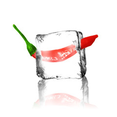 Chili im Eisblock