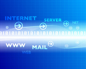 Fototapeta premium internet parole, rete