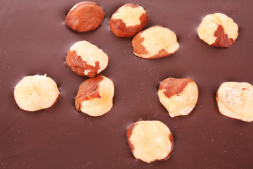 chocolate  with nuts
