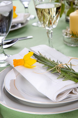 Daffodil table settings