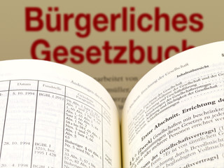 Fototapeta premium BGB Gesetzestexte