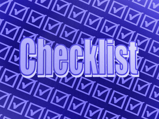 Checklist