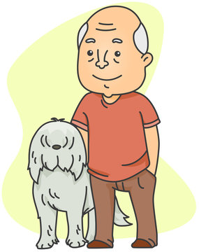 Old Man with His Dog