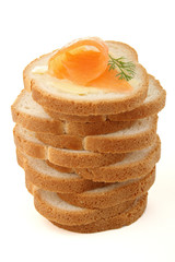 toast, canapé au saumon