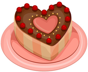 Heart-shaped Cake