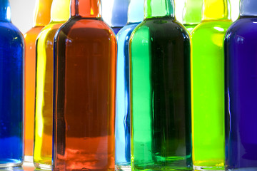 High Resolution Color Bottles