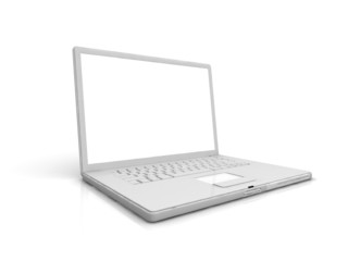 Professional Laptop isolated on white with empty space