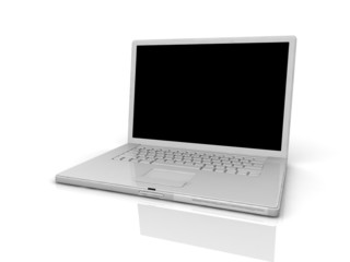 Professional Laptop isolated on white with empty space