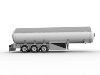 Grayscale Auto tank. 3D render.