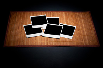 Blank photo frames
