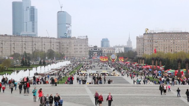 russian Poklonnaya Hill monument for  second world war victory