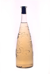 Wine bottle isolated on white background.