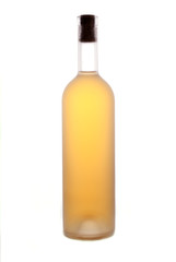 Wine bottle isolated on white background.