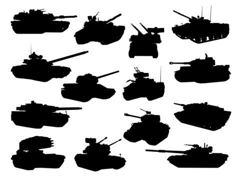Weapon collection, battle tanks