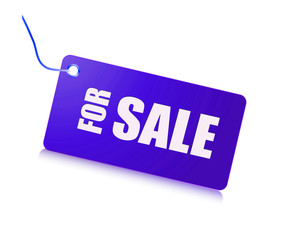 Etichetta blu elettrico