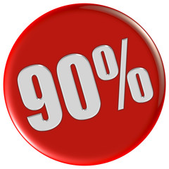 Button rot rund 90%