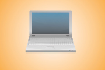 High detailed vector laptop