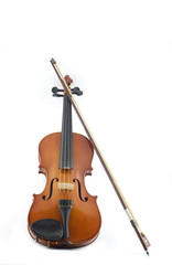 Obraz na płótnie Canvas violin on a white background