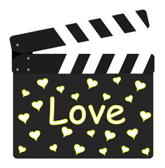 Fototapeta premium Film flap - Love