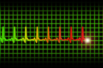 Ekg/ecg pulse diagram header