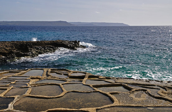 Salines romaines &agrave; Ix Xini - Gozo Malte