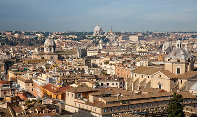 Fototapeta na wymiar Dachy w Rzymie