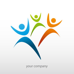 Obraz premium logo, association, famille