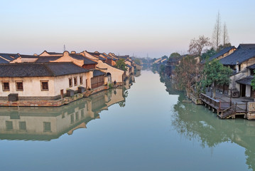 Naklejka premium Jangsu, the Xizha ancient village