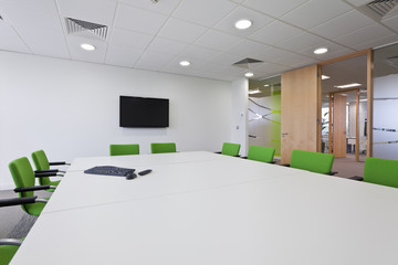 Modern furnished boardroom