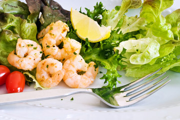 shrimps salad