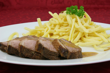 Entenbrust mit Spätzle