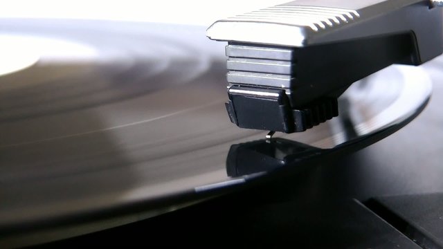 Schallplattenspieler Makroaufnahme
