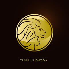 logo entreprise, lion