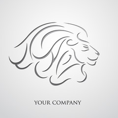 logo entreprise, lion