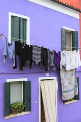 Venice: traditional colorful house of Burano Island, Italy