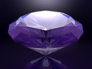 3D rendered diamond